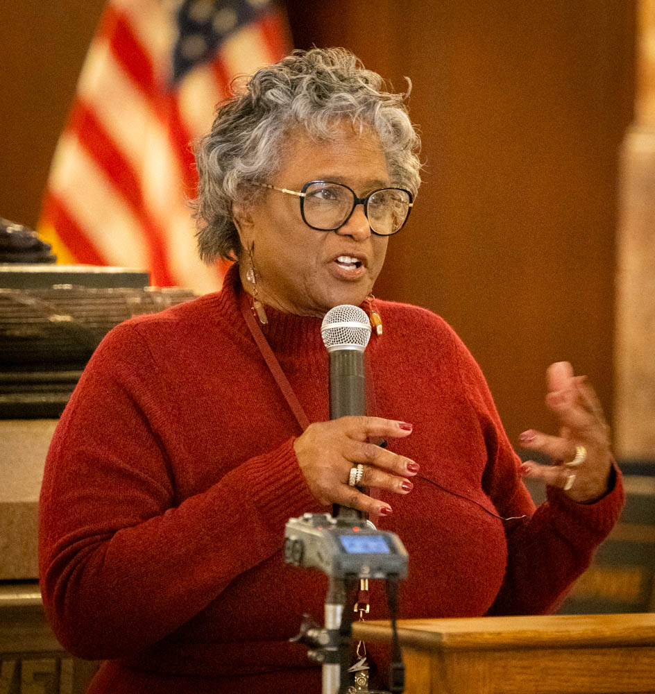 State Sen. Doris Turner speaks